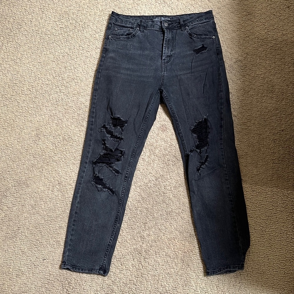 black ripped jeans from wild fable.